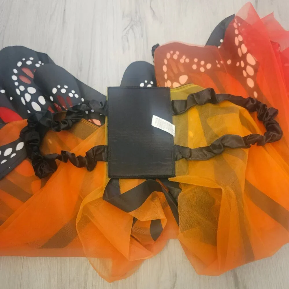 Adult Halloween Monarch Butterfly Cape Wings with headband